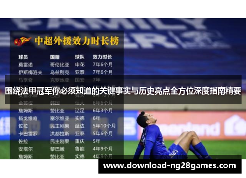 围绕法甲冠军你必须知道的关键事实与历史亮点全方位深度指南精要